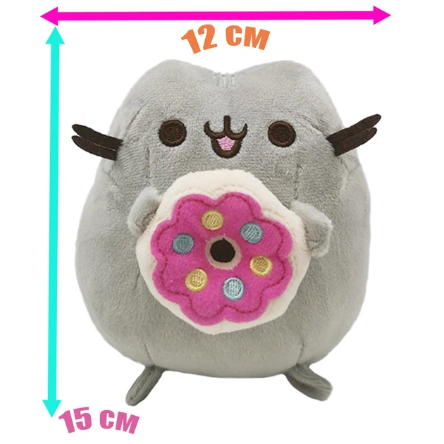 Мягкая игрушка Pusheen cat с пончиком в лапках 15х12 см Серый v-12229 - Фото 3 Мягкая игрушка Pusheen cat с пончиком в лапках 15х12 см Серый v-12229 - изображение 3