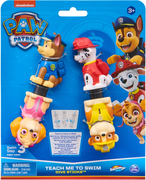 Patyczki Spin Master Paw Patrol do nurkowania wielokolorowe (0795861113302) - obraz 1