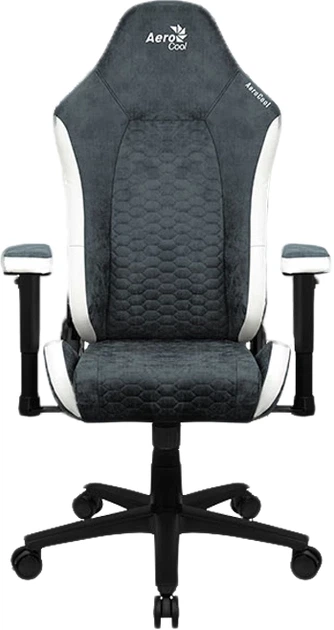 Комп'ютерне крісло для геймера AeroCool Crown Aerosuede Steel Blue - изображение 4