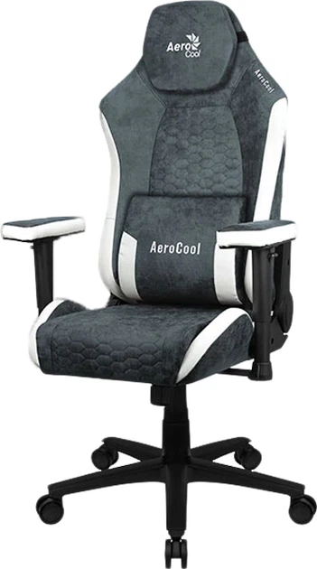 Комп'ютерне крісло для геймера AeroCool Crown Aerosuede Steel Blue - изображение 11