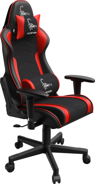 Комп'ютерне крісло для геймера Gembird Scorpion 02X Black-Red (GC-SCORPION-02X) - изображение 2