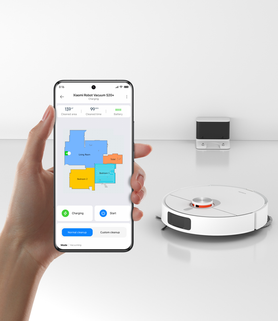 Робот-пылесос Xiaomi Robot Vacuum S20+ White (1066190) - изображение 5