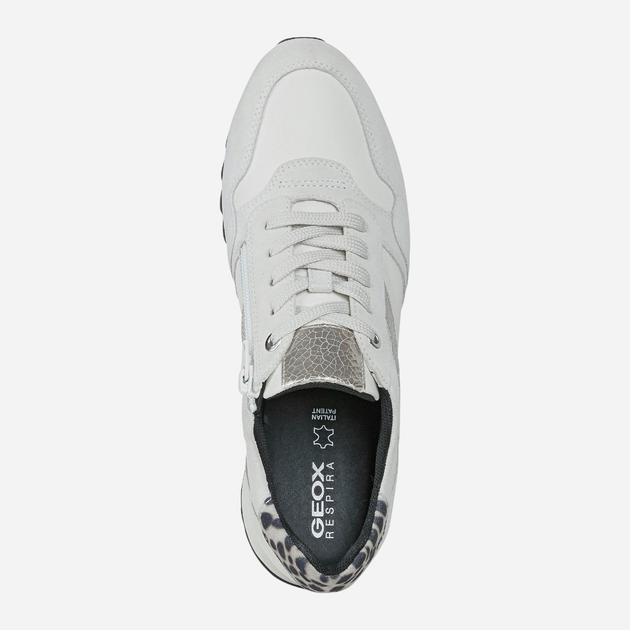 Sneakersy damskie skórzane Geox D15AQA02285-C1002 40 Białe (8050036207807) - obraz 4