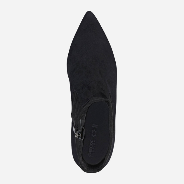 Botki damskie zamszowe Geox D16NME021JZ-C9999 37.5 Czarne (8050036413406) - obraz 4