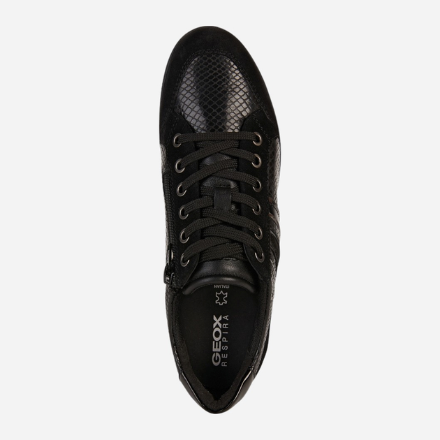 Sneakersy damskie do kostki Geox D2668C04122-C9999 41 Czarne (8050036786142) - obraz 4