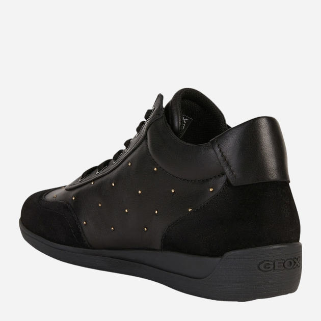 Sneakersy damskie skórzane Geox D2668D08522-C9999 40 Czarne (8050036786210) - obraz 3