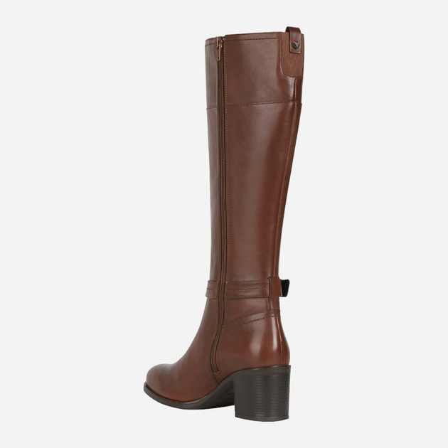 Kozaki damskie skórzane Geox D16FSD00043-C0013 37 Brązowe (8050036162250) - obraz 4