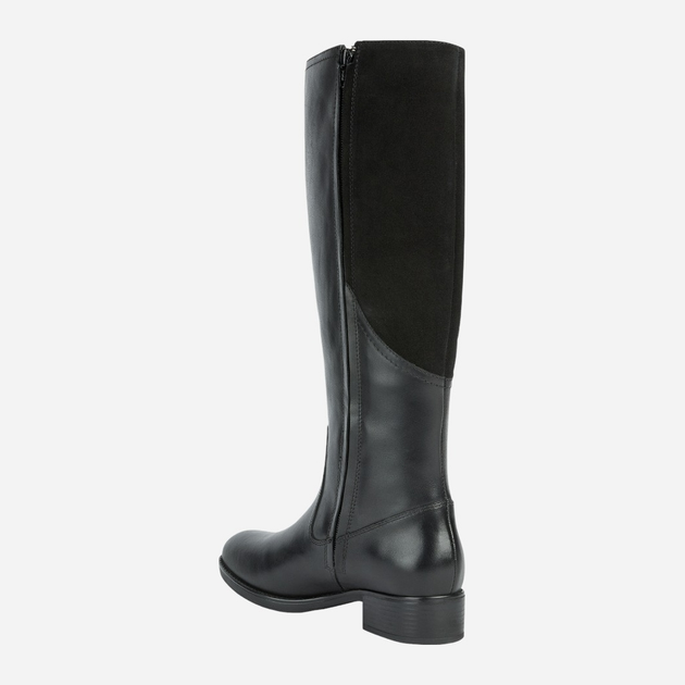 Kozaki damskie skórzane Geox D26BLD04322-C9999 37 Czarne (8050036771094) - obraz 3