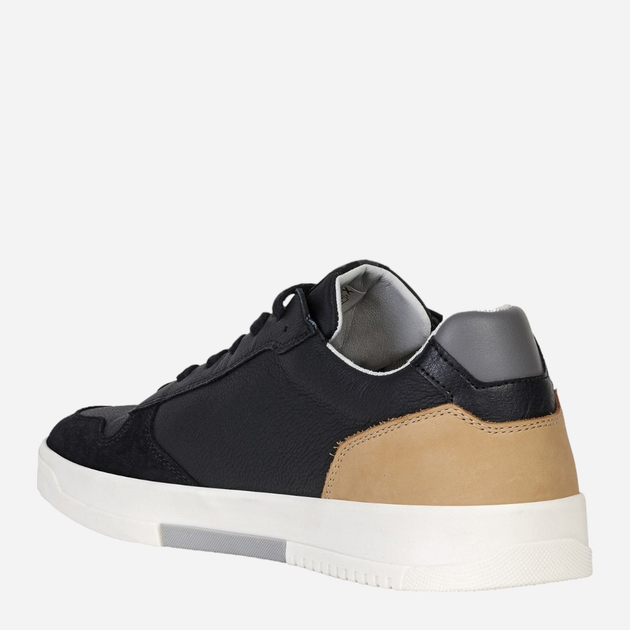 Sneakersy męskie skórzane Geox U15AGB0LM22-C9209 43 Czarne (8050036065162) - obraz 3