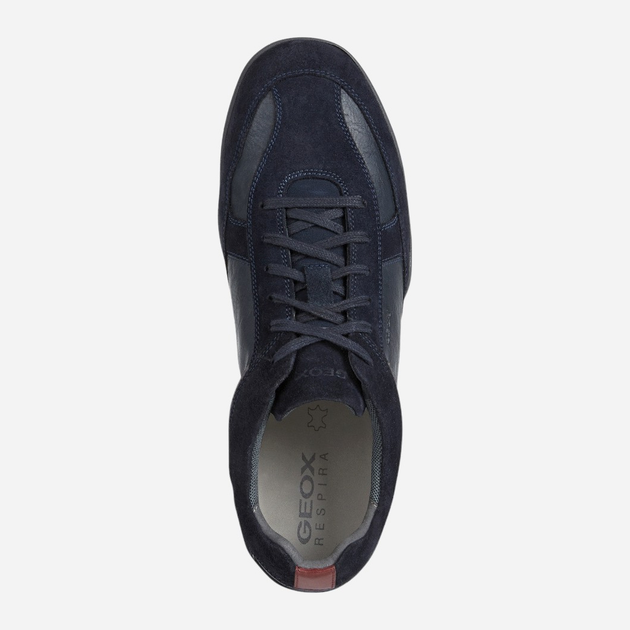 Sneakersy męskie skórzane Geox U26FEA022PT-C4002 42 Granatowe (8050036857026) - obraz 4