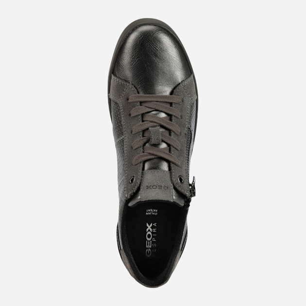 Sneakersy damskie skórzane Geox D166HC0AR22-C9002 37 Ciemnoszare (8050036682840) - obraz 4