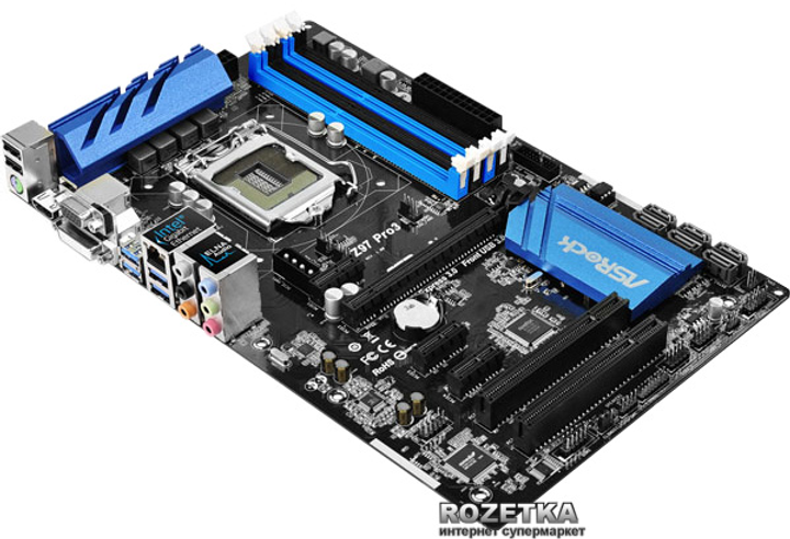 Материнская плата ASRock Z97 Pro3 (s1150, Intel Z97, PCI