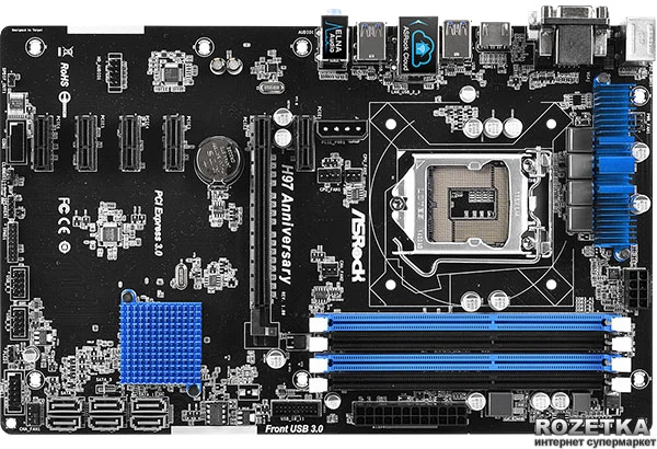 Материнская плата ASRock H97 Anniversary (s1150, Intel H97, PCI