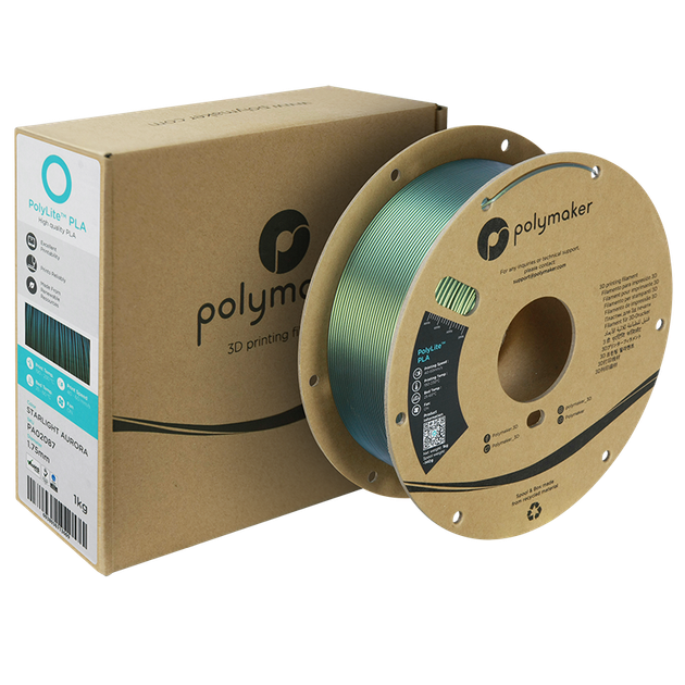 Филамент пластик для 3D-печати Polymaker PolyLite Starlight PLA 1 кг Starlight Aurora - изображение 3