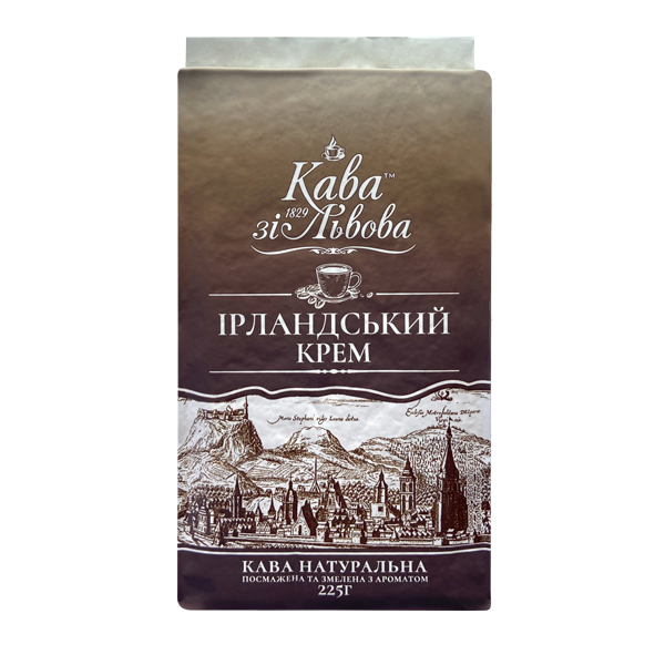 Кава зі Львова Ірландський Крем мелена 225г - Фото 1 Кава зі Львова Ірландський Крем мелена 225г - изображение 1