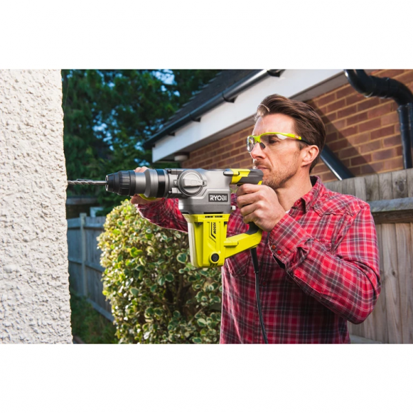 Перфоратор Ryobi rsds1050-k sds+ 1050Вт, бетон 26мм, 3.6Дж, 3 режима работы, 7кг 5133004350 - Фото 2 Перфоратор Ryobi rsds1050-k sds+ 1050Вт, бетон 26мм, 3.6Дж, 3 режима работы, 7кг 5133004350 - изображение 2