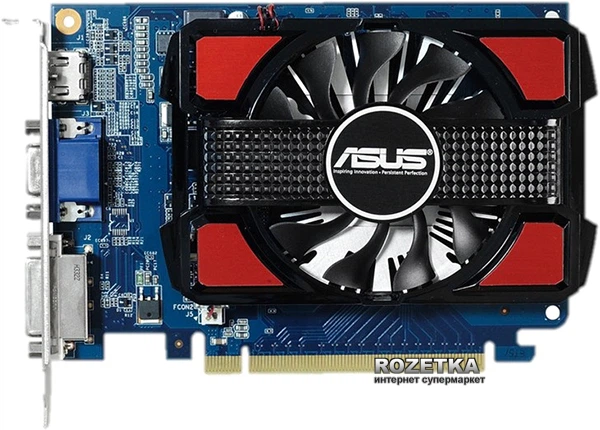 Видеокарта Asus PCI-Ex GeForce GT 730 4096MB DDR3 (128bit) (700/1100) (VGA, DVI, HDMI) (GT730-4GD3) - изображение 2