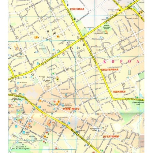 План міста Житомир масштаб 1:14000 Картографія 1619, 643027 - Фото 2 План міста Житомир масштаб 1:14000 Картографія 1619, 643027 - зображення 2