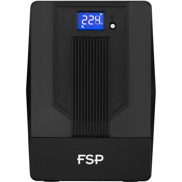 Джерело безперебійного живлення FSP IFP1500 1500VA 900W SCHUKO*2+IEC*2,12V/9AH*2 LCD VERSION 230V CE EAC Black (PPF9003108) - зображення 1