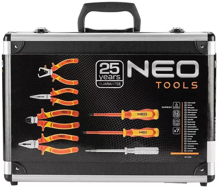 Zestaw narzędzi NEO Tools szczypiec i wkrętaków 1000 V 7 szt. 01-235 (5907558433197) - obraz 8