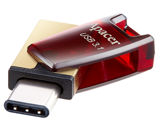 Flash Drive Apacer AH180 64GB (AP64GAH180R-1) Red (6401718) - изображение 4