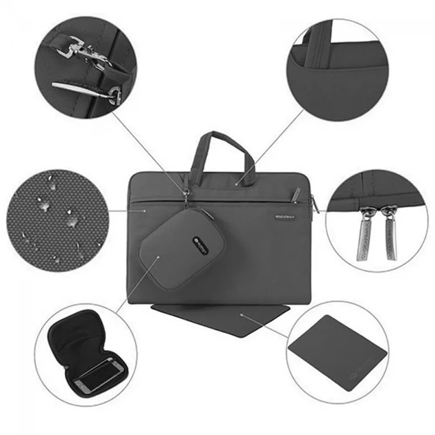 Сумка для ноутбука WIWU Campus Slim Case for MacBook 15,4 (Black) [61894] - изображение 2