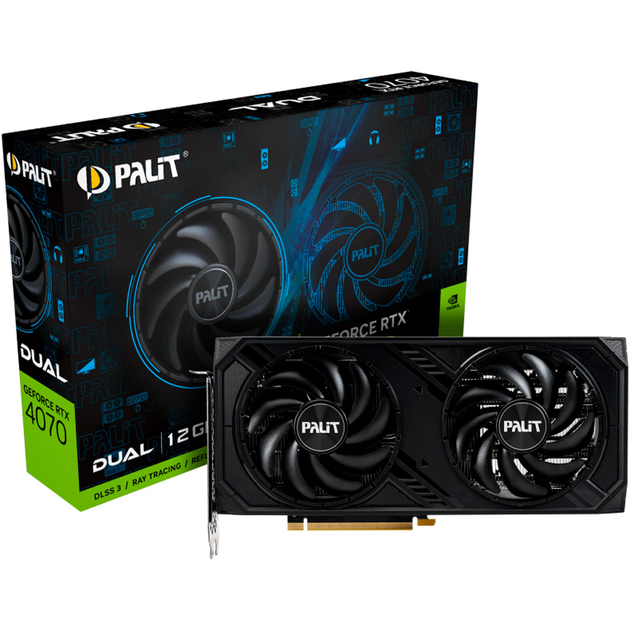 Видеокарта Palit GeForce RTX 4070 Dual (NED4070019K9-1047D) [85074 ...