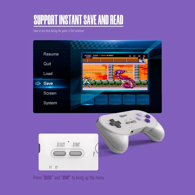 Ретро игровая приставка Data frog 16-bit 900 in 1 HDMI Dongle Y2 SFC [81996] - изображение 7
