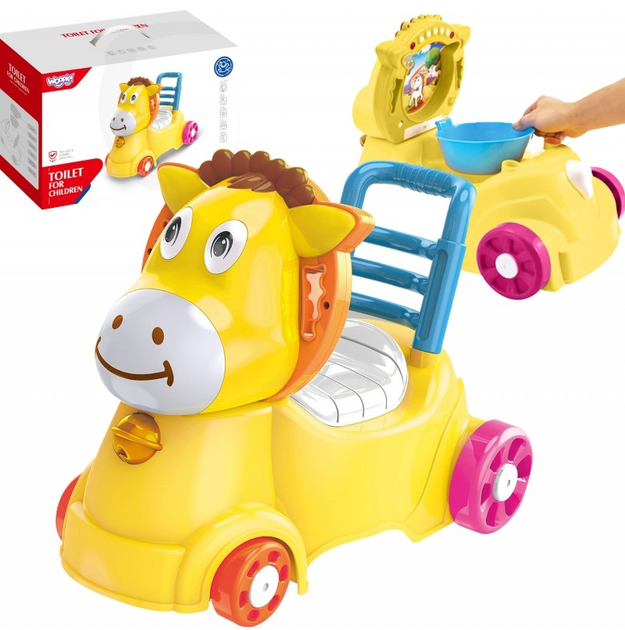 Jeździk Woopie Baby 3 w 1 Osiołek (5904326947351) - obraz 5