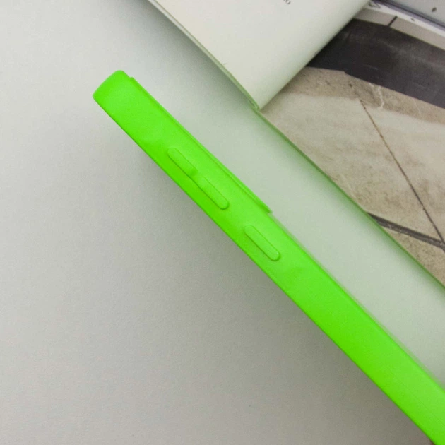 Чехол для Samsung Galaxy S23 FE GETMAN TPU Liquid Silk Full Camera Салатовый/Neon Green - изображение 4
