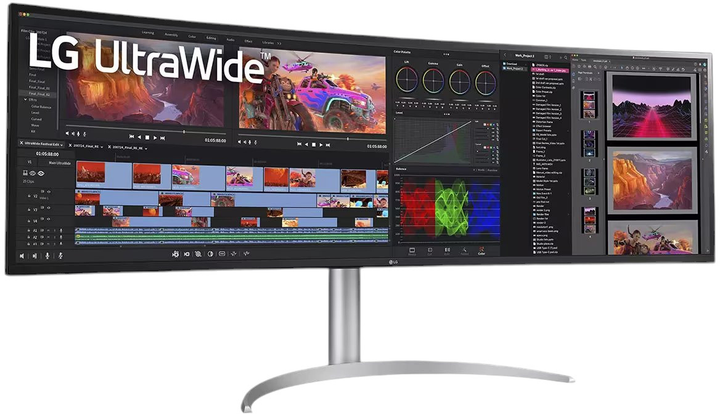 Монітор 49" UltraWide LG 49WQ95C-W Nano IPS HDR 400 5120 x 1440 HDR White (49WQ95C-W) - зображення 4
