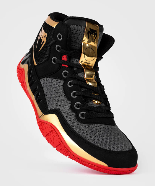 Борцівки Venum Elite Wrestling Shoes Black Gold Red (VENUM-05083-603-13-47) - Фото 2 Борцівки Venum Elite Wrestling Shoes Black Gold Red (VENUM-05083-603-13-47) - зображення 2