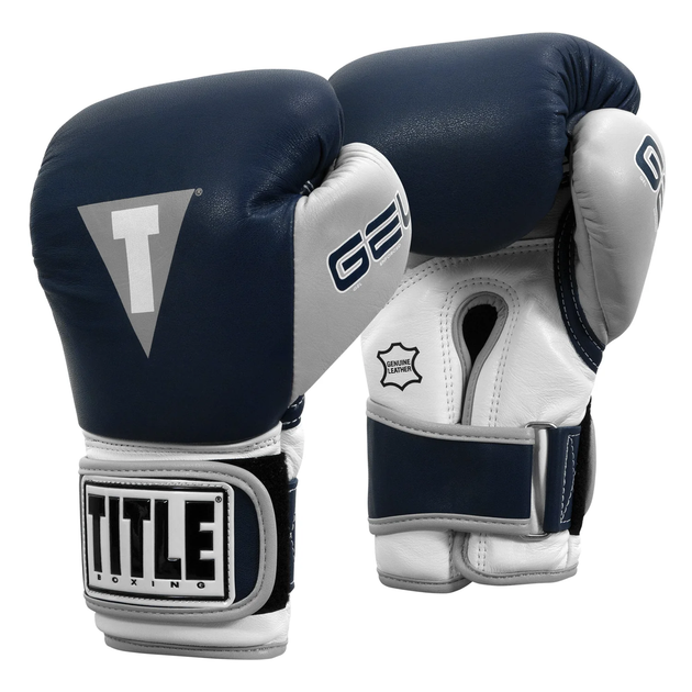 Снарядные перчатки Title Boxing Gel World V2T Bag Gloves Navy Grey White (GTWBGV2T-NVGRWH-L) - изображение 2