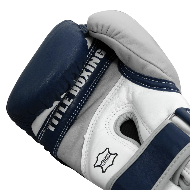 Снарядные перчатки Title Boxing Gel World V2T Bag Gloves Navy Grey White (GTWBGV2T-NVGRWH-L) - изображение 3