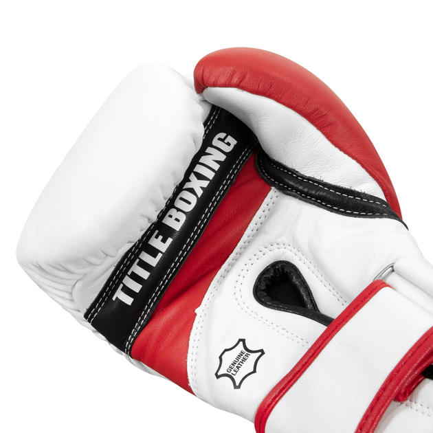 Снарядные перчатки Title Boxing Gel World V2T Bag Gloves White Red Black (GTWBGV2T-WHRDBK-M) - изображение 5