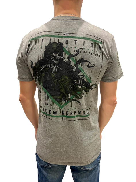 Футболка Affliction Brave Freedom A25073 Shortsleeve Tee (A25073-HGY-XL) - Фото 2 Футболка Affliction Brave Freedom A25073 Shortsleeve Tee (A25073-HGY-XL) - изображение 2