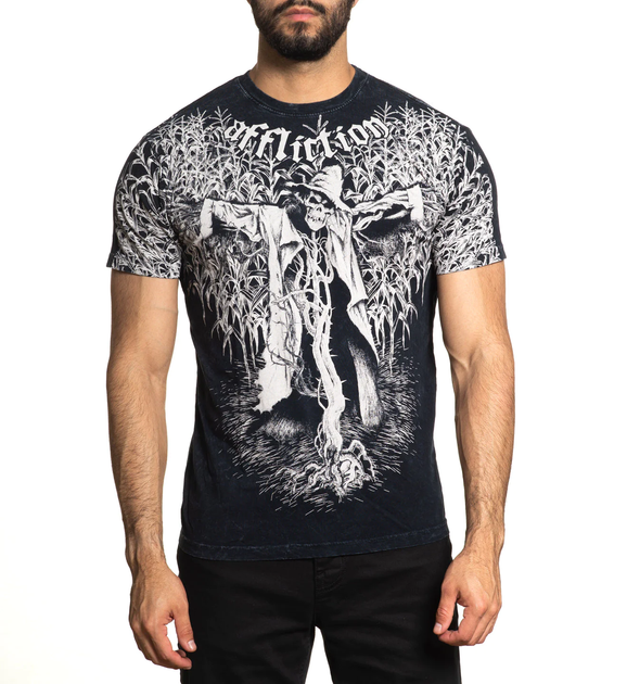 Футболка Affliction Scarecrow Black Lava Wash (A26059-BKLV-S