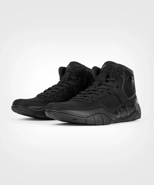 Борцовки Venum Elite Wrestling Shoes Black Black (VENUM-05083-114-7.5-40) 