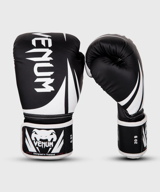 Детские боксерские перчатки Venum Challenger 2.0 Kids Boxing Gloves Black White (VENUM-03089-001-6OZ) - изображение 3