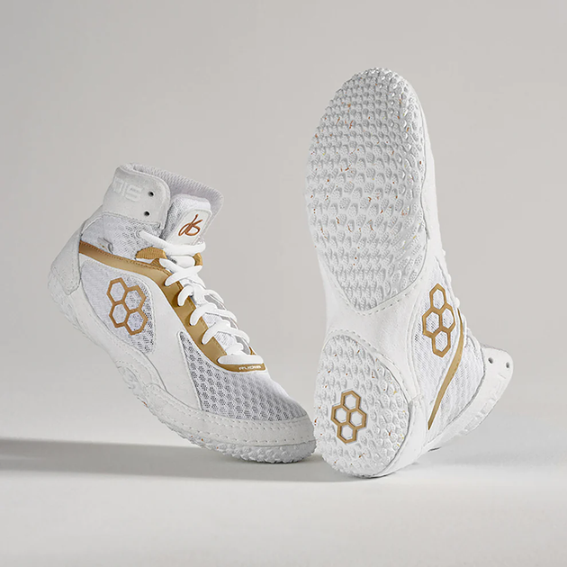 Борцовки Rudis Alpha 2.0 Jordan Burroughs Edition Wrestling Shoes White Gold (JBA-0003-JW-08-40.5) 