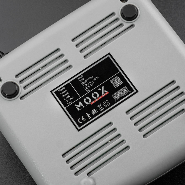 Фрезер Мокс X800 (Серый) на 50 000 об./мин. и 70W. для маникюра и педикюра - изображение 5