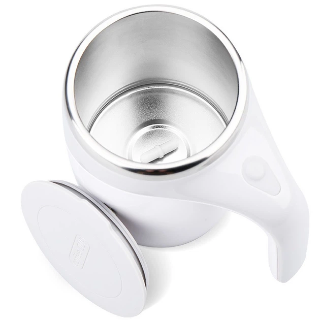 Автоматическая чашка мешалка A-Plus Mixing Cup 380мл термокружка с перемешиванием Белый/Серый - изображение 2