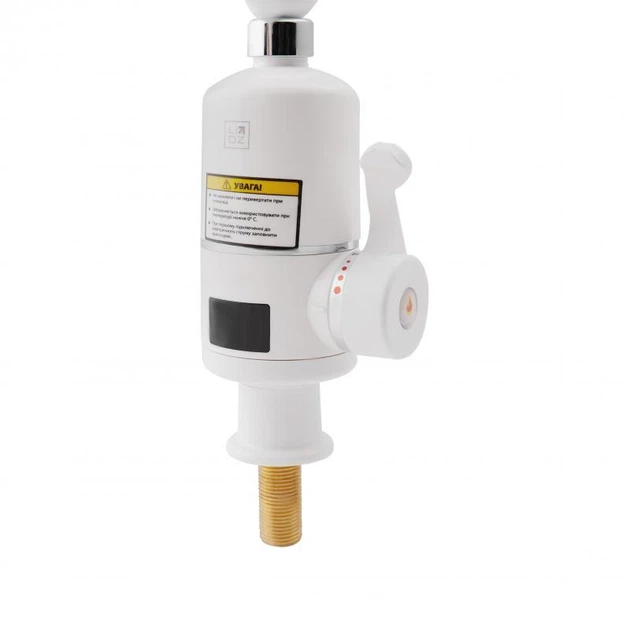 Проточний кран-водонагрівач кухонний для кухні Lidz Warm 057 LDWAR057WCR24983 White / Chrome - Фото 3 Проточний кран-водонагрівач кухонний для кухні Lidz Warm 057 LDWAR057WCR24983 White / Chrome - изображение 3