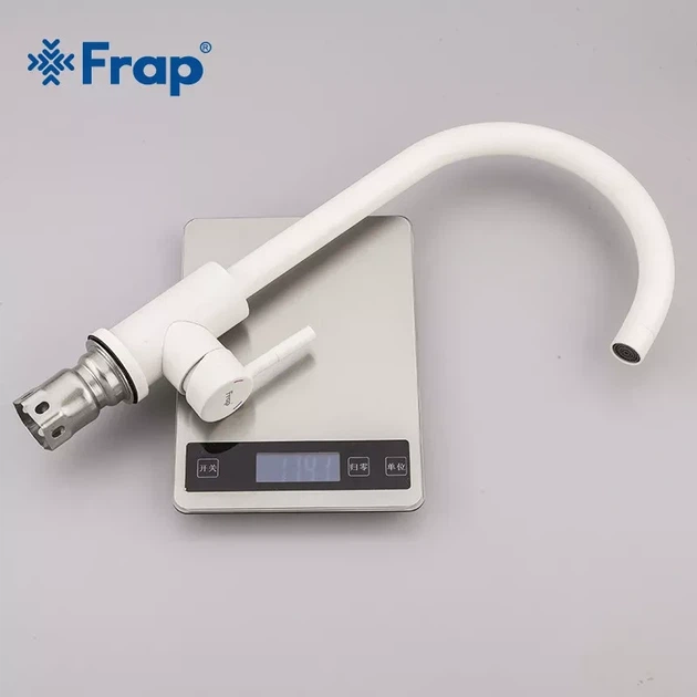 Смеситель для кухни Frap F40899-1 белый песок - изображение 5