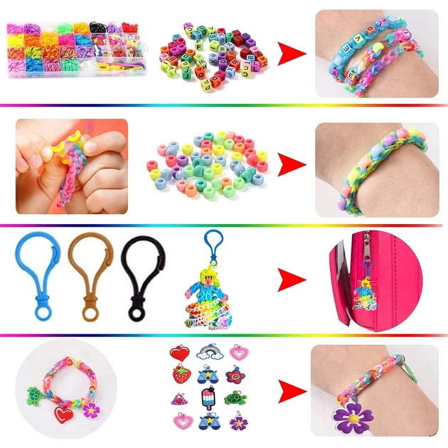 Набор резинок для плетения браслетов Fashion Loom Bands, 1500 шт, 23 цвета с аксессуарами - Фото 4 Набор резинок для плетения браслетов Fashion Loom Bands, 1500 шт, 23 цвета с аксессуарами - изображение 4