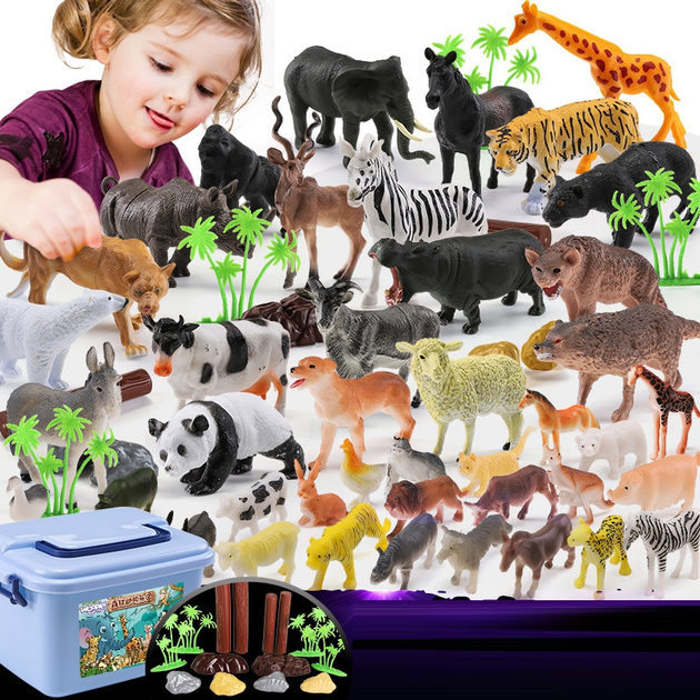 Zestaw figurek Woopie Toys Zwierzęta XXL 58 szt (5904326947177) - obraz 4