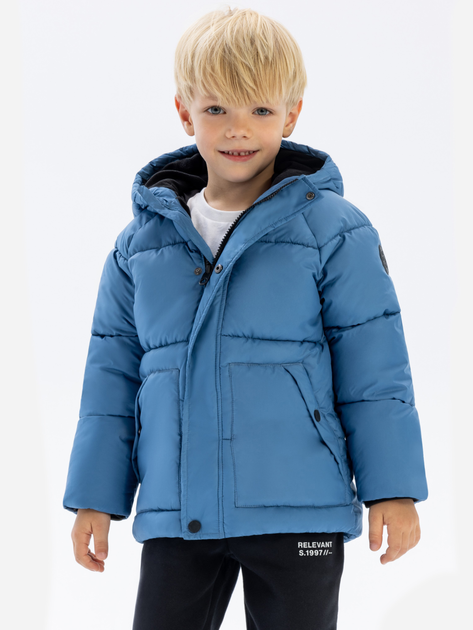 Акція на Дитяча демісезонна стьобана куртка для хлопчика Minoti 19coat4 41068JNR 110-116 см Синя від Rozetka