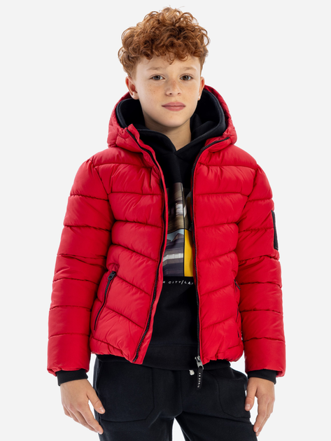 Підліткова демісезонна стьобана куртка для хлопчика Minoti 19coat45 41098TEN 140-146 см Червона від Rozetka на платформі USKIDKA Акція на Підліткова демісезонна стьобана куртка для хлопчика Minoti 19coat45 41098TEN 140-146 см Червона від Rozetka