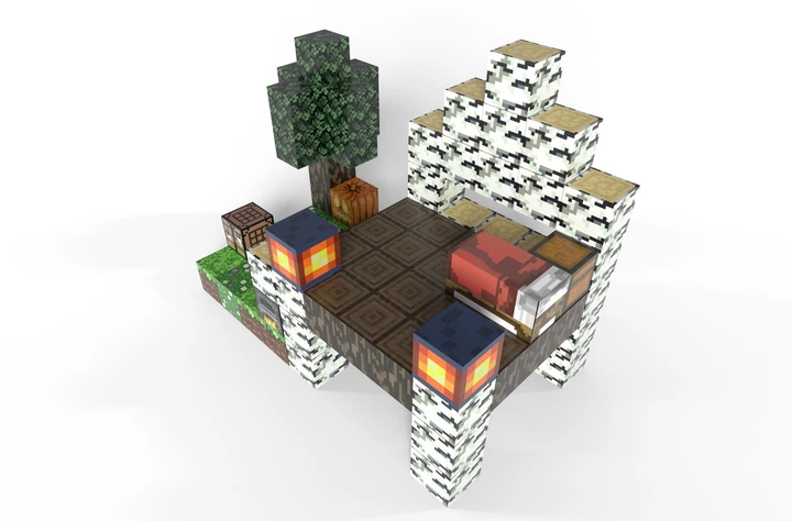 Магнітний конструктор для дітей Будинок каменяря конструктор у стилі Minecraft 85 деталей з дерева - Фото 6 Магнітний конструктор для дітей Будинок каменяря конструктор у стилі Minecraft 85 деталей з дерева - зображення 6