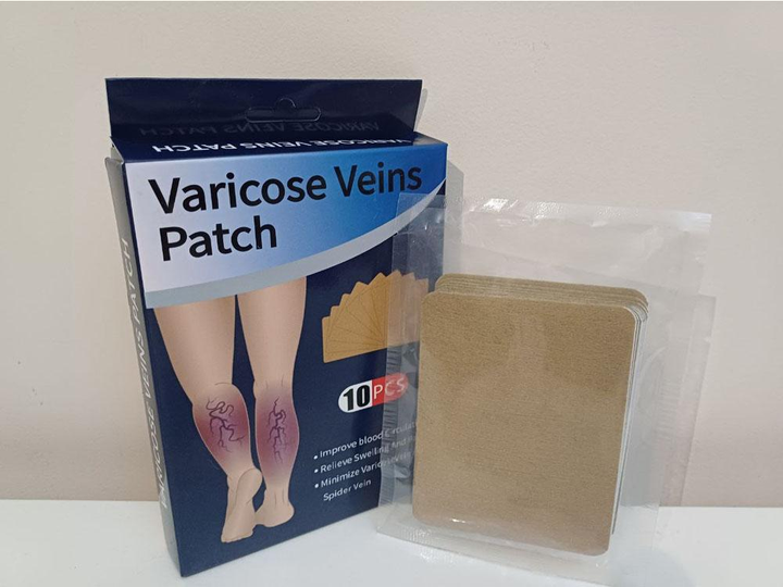 Пластир від варикозу від болю та набряків у ногах Varicose Veins Patch 10 шт - зображення 1